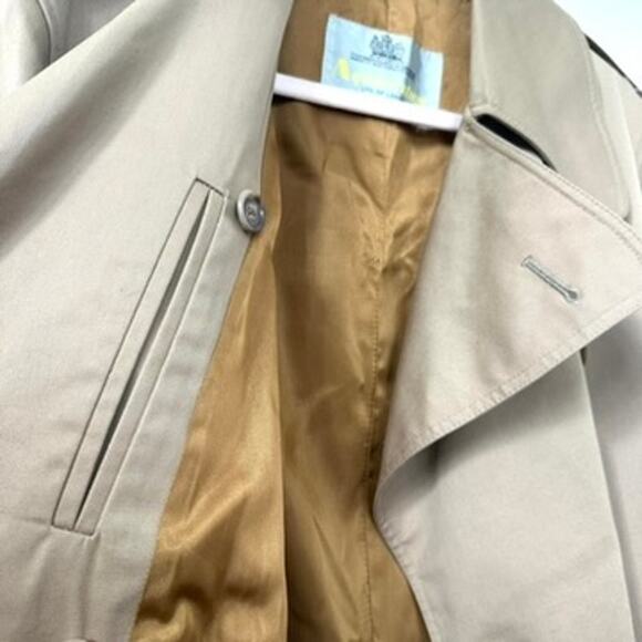 1960s Aquascutum London Trench Coat Men M/L Double Breasted Classic, Vintage - Picture 7 of 11